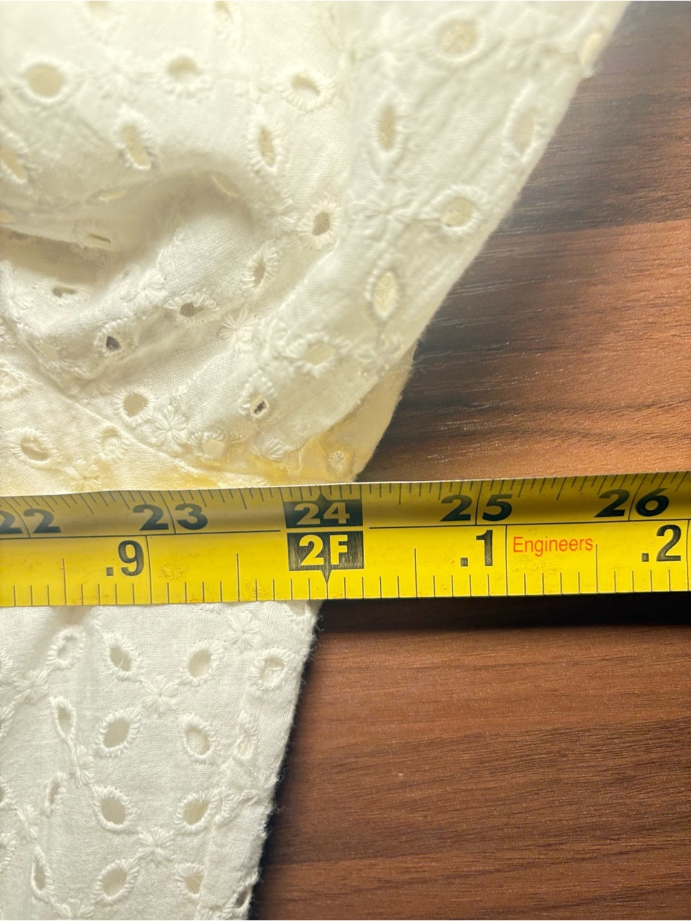Michael Kors Off White Eyelet Shift Dress Balloon Sleeve Boho Romantic Feminine - Picture 9 of 11
